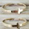 Jewelers Brass Cross Bracelet in Hammered or Smooth Finish product 3
